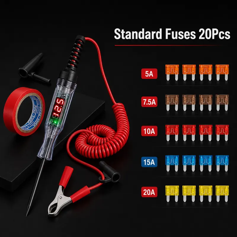 Circuit Tester · Standard Fuse 20pcs Set